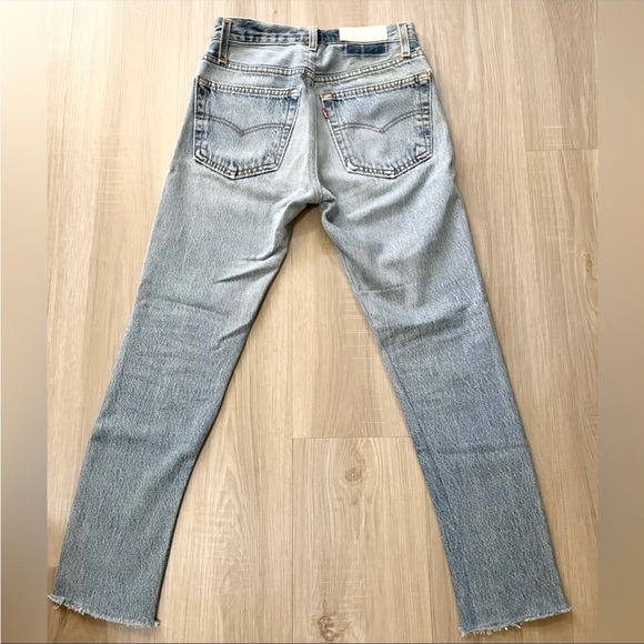 Redone vintage levi’s 501 high rise skin jean size 24 - Picture 2 of 11
